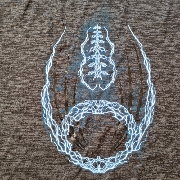 Tek Gear Charcoal Heather Gray Voltage Football Sleeveless Shirt Size Boys XL - Picture 3 of 6